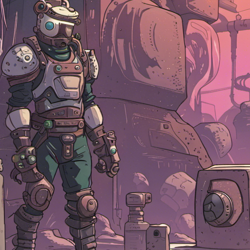 Zeb stands in the white expanse, looking at the object forge. Various objects are scattered nearby, waiting to be used.