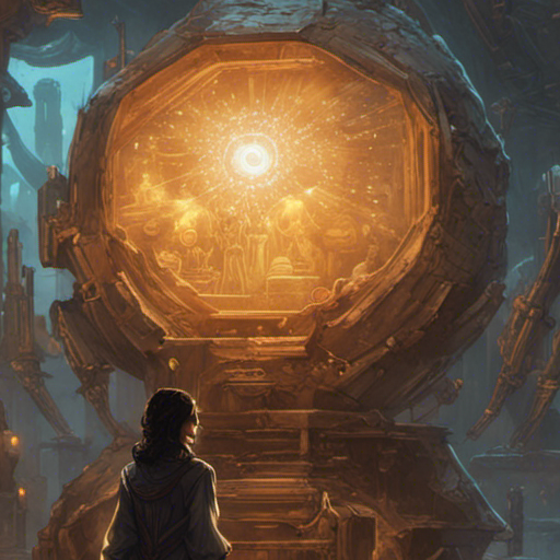 Thraeryn stands in front of the object forge, watching as the robotic arms and holocule extruder come to life. The forge hums with energy, crackling with anticipation. The ancient orb and small glowing crystal have been carefully placed inside, ready to be transformed. The orb, intricately carved and radiating a faint, otherworldly glow, seems to hold untapped magic. The crystal, emitting a soft, ethereal light and pulsating with mysterious energy, captivates Thraeryn with its beauty and allure. The Object Forge buzzes with power, ready to unleash its creative potential.