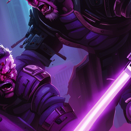 Zeb(1) swings the darksaber, slicing off the guard's hand. The guard screams in pain, clutching his bleeding stump, writhing on the ground.