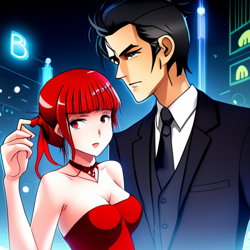 B1zz0 sees goths intrigued by his party lights, while Rolf looks up at his suit with curiosity, amidst the crowded dance floor and bar at Devil's Night. Anesthesia stands nearby in her red velvet dress.
