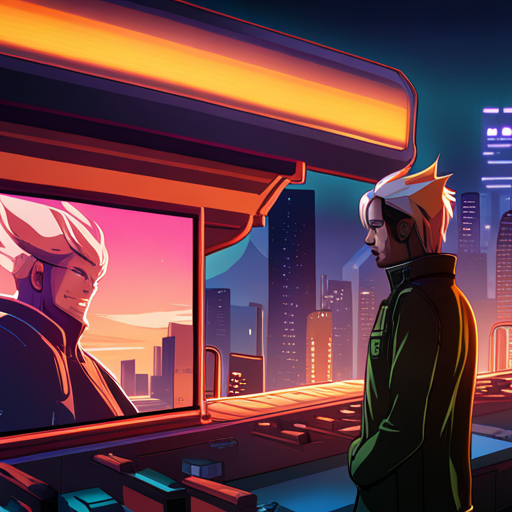 Zeb gazes at the holo billboard as it displays a personalized ad for a new craft beer. The never-ending stream of ads surrounds him in the Corpo District. 
