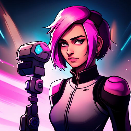 Zeb sees Starla, a cyberpunk woman with purple hair and a neoprene jacket, handing him a drone named Scout. She warns him not to lose it as he heads towards the chasm. 
