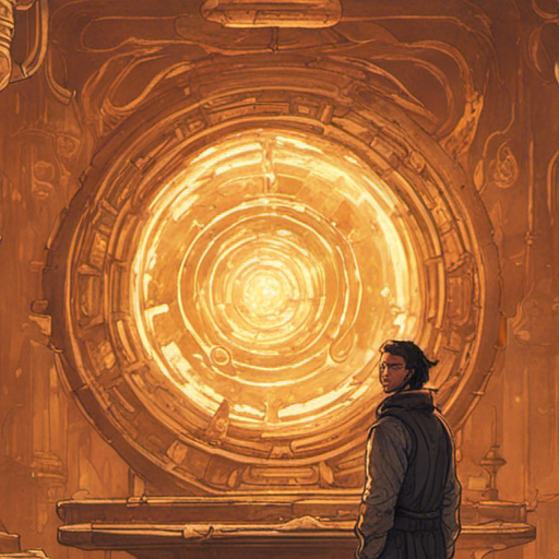 Thraeryn stands in front of the object forge, his eyes wide with curiosity. The intricate design of the forge catches the light, casting a mesmerizing glow. The faint hum of energy fills the air, adding an aura of mystery to the scene. Thraeryn's mind races with possibilities as he contemplates the items he could create to aid him on his quest.